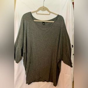 Dolman sleeve sweater with wrap hem, NWOT